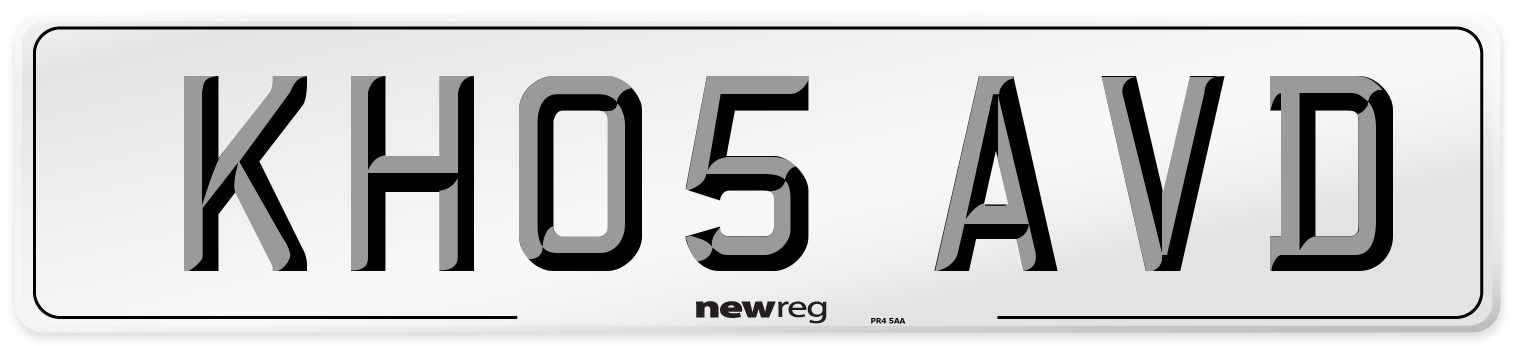 KH05 AVD Number Plate from New Reg
